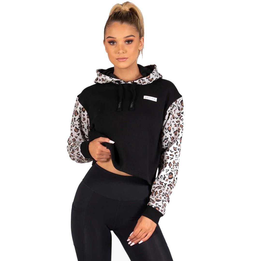 Nike animal print swoosh cheap crop hoodie