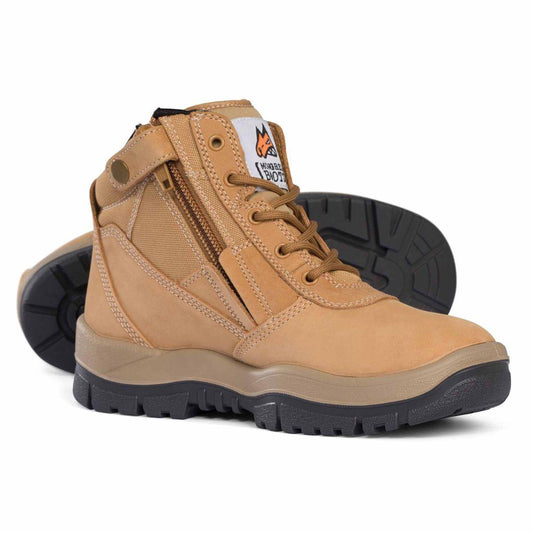 261050 - MONGREL ZIPSIDER BOOT - WHEAT - The Work Pit