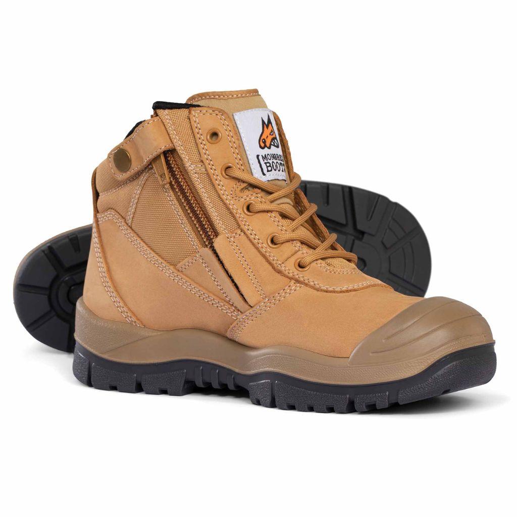 461050 - MONGREL ZIPSIDER SCUFF CAP BOOT - WHEAT - The Work Pit