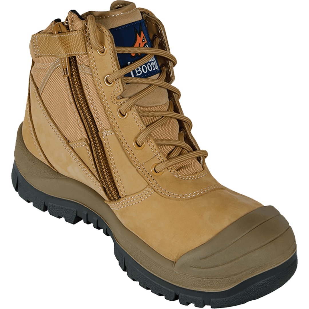 461050 - MONGREL ZIPSIDER SCUFF CAP BOOT - WHEAT - The Work Pit