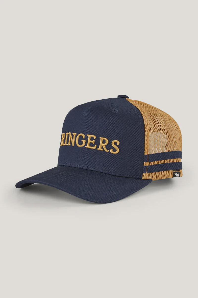 RINGER WESTERN BARTON KIDS TRUCKER CAP - COLLEGE NAVY