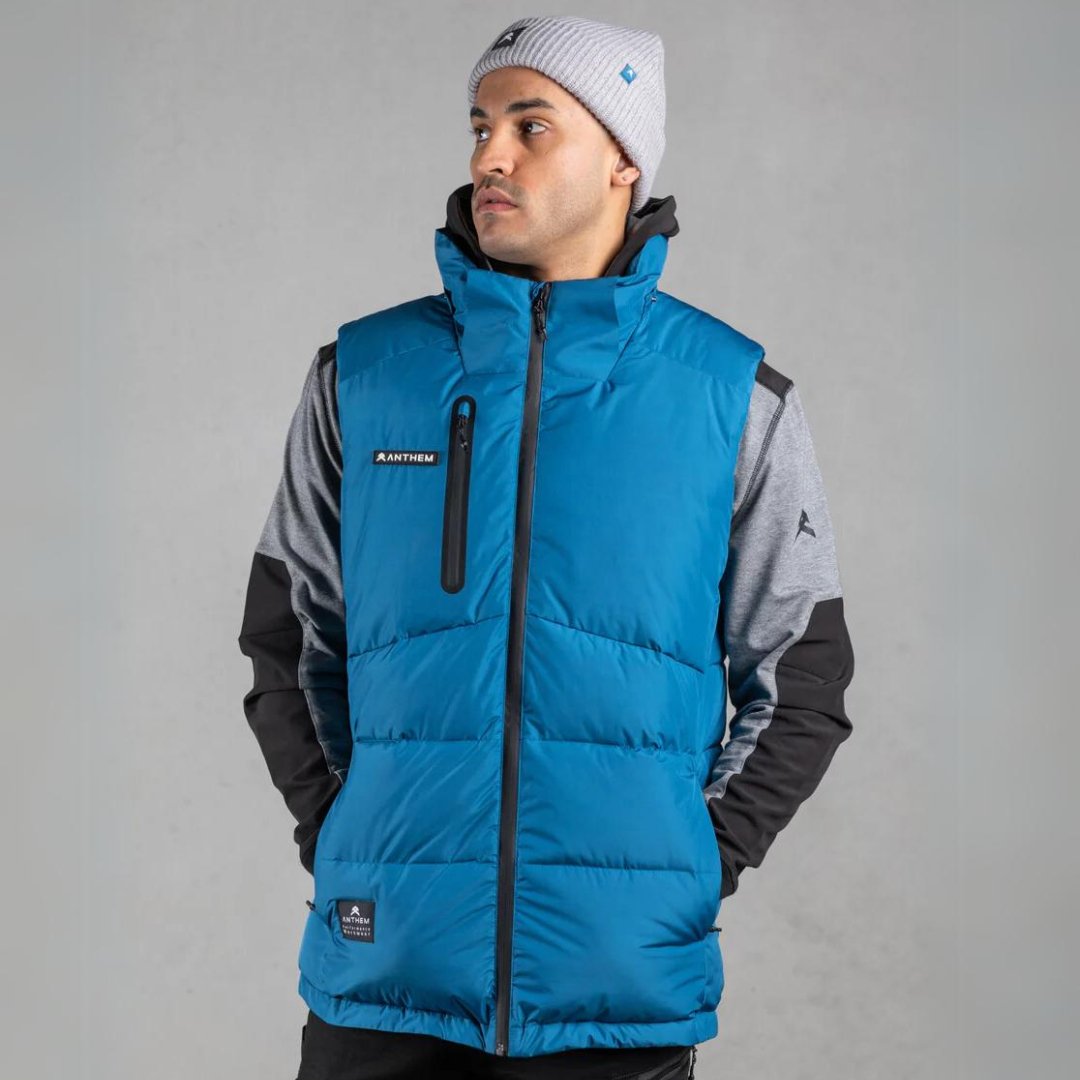 ANTHEM PERFORMANCE PUFFER VEST - BLUE - The Work Pit