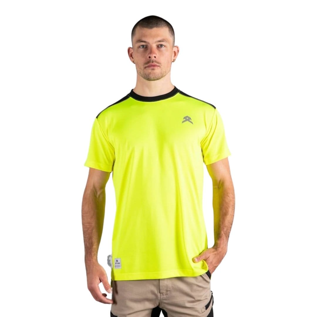 ANTHEM PERFORMANCE TEE FLURO YELLOW - The Work Pit