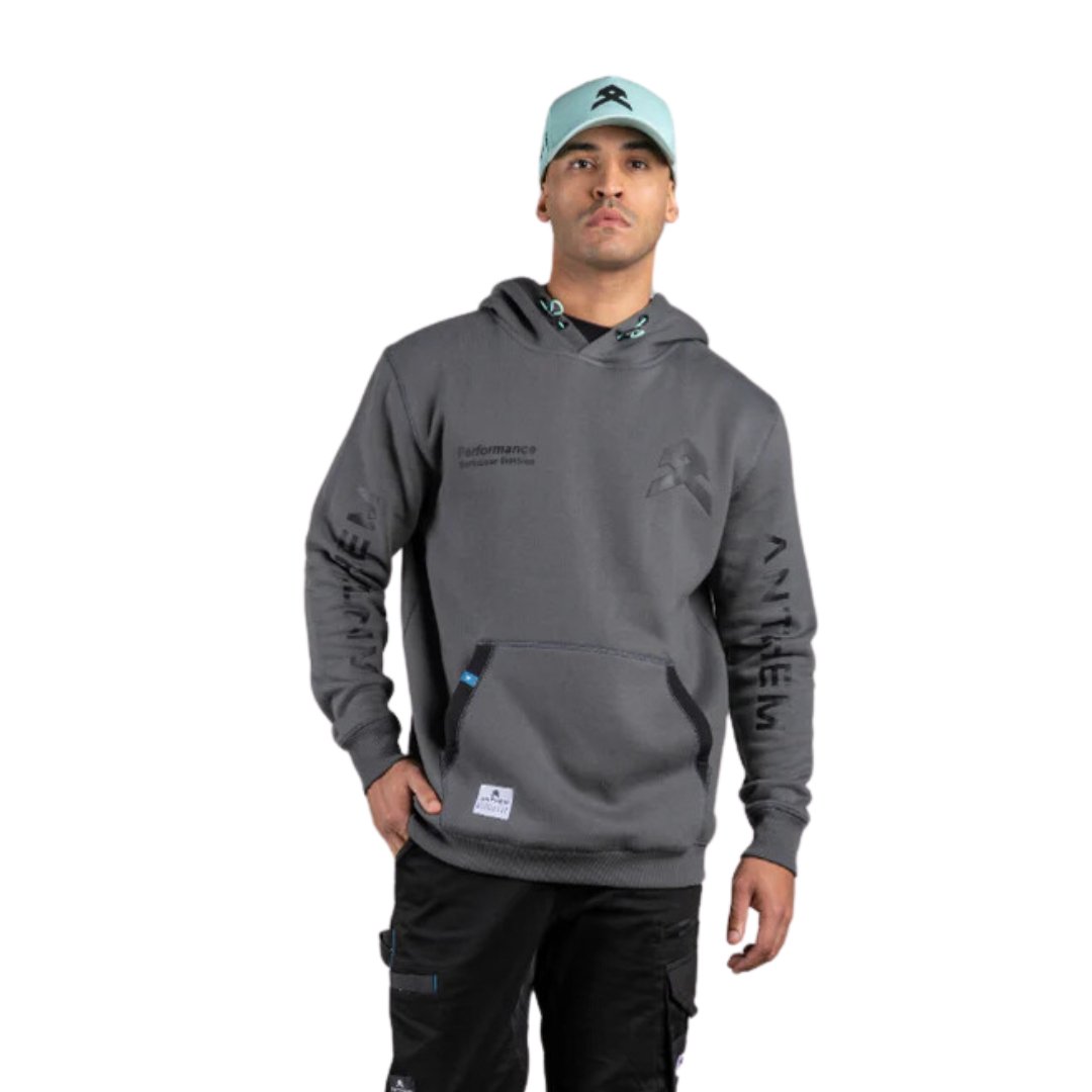 ANTHEM PERFORMANCE WORKWEAR DIVISION HOODIE - SLATE - The Work Pit