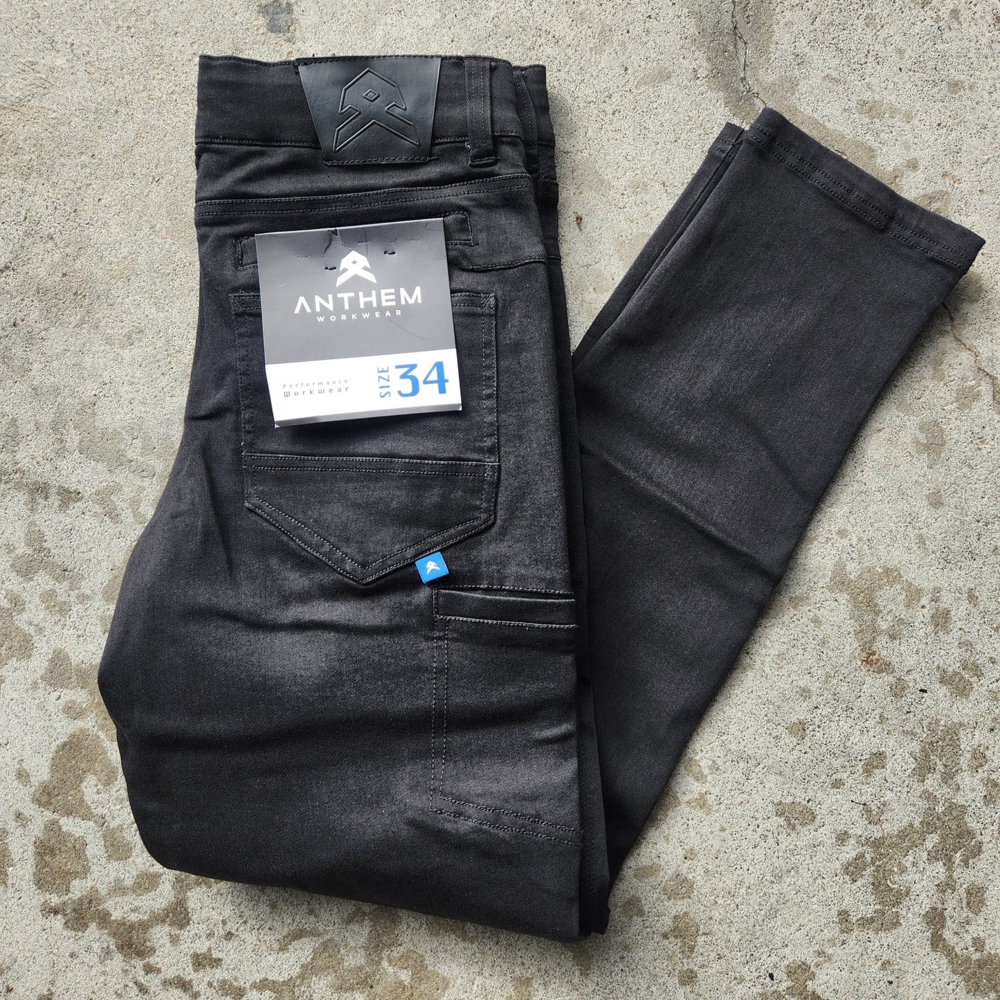 ANTHEM TECH STRETCH DENIM PANTS - BLACK WASH - The Work Pit