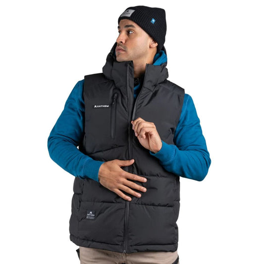 ANTHEM TRIUMPH PUFFER VEST - BLACK - The Work Pit