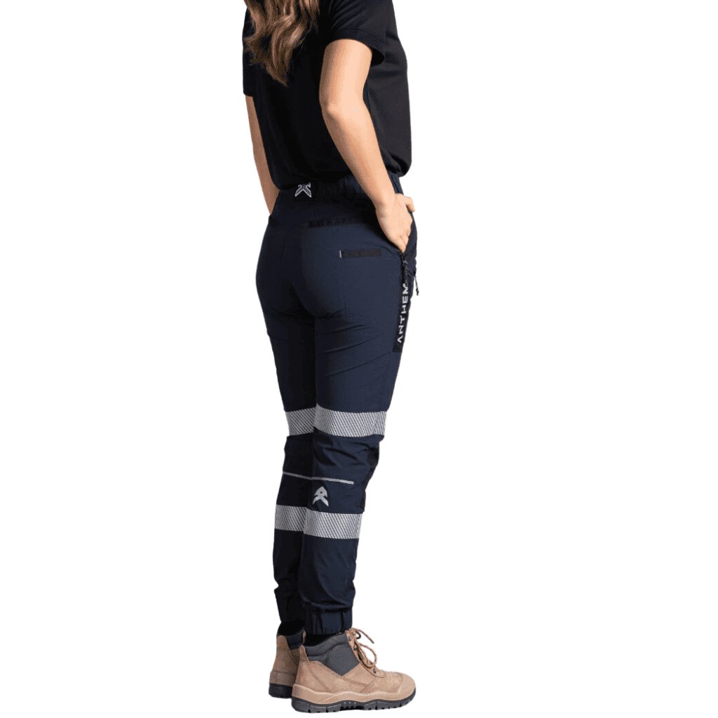 ANTHEM WOMENS TRIUMPH PANT WITH TAPE - NAVY - The Work Pit