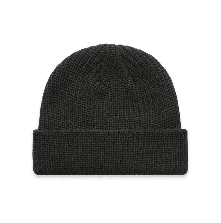 AS COLOUR CABLE BEANIE (COAL) - The Work Pit