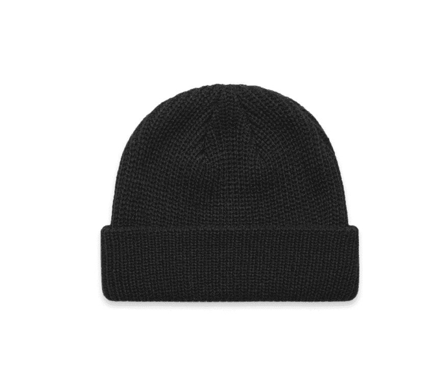 AS COLOUR CABLE BEANIE(BLACK) - The Work Pit