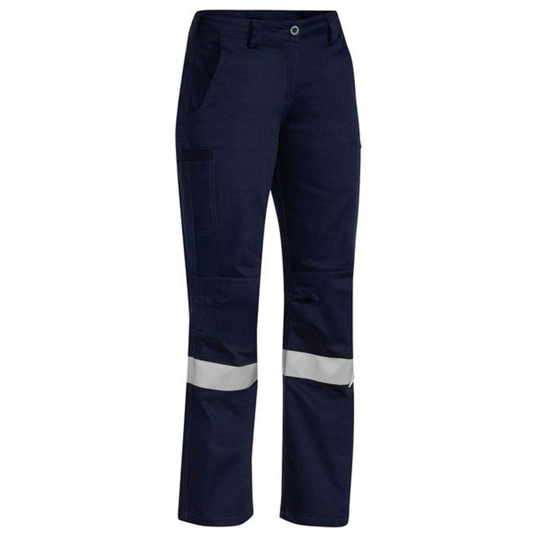 BISLEY INDUSTRIAL ENGINEERED WOMENS DRILL PANTS NAVY - The Work Pit