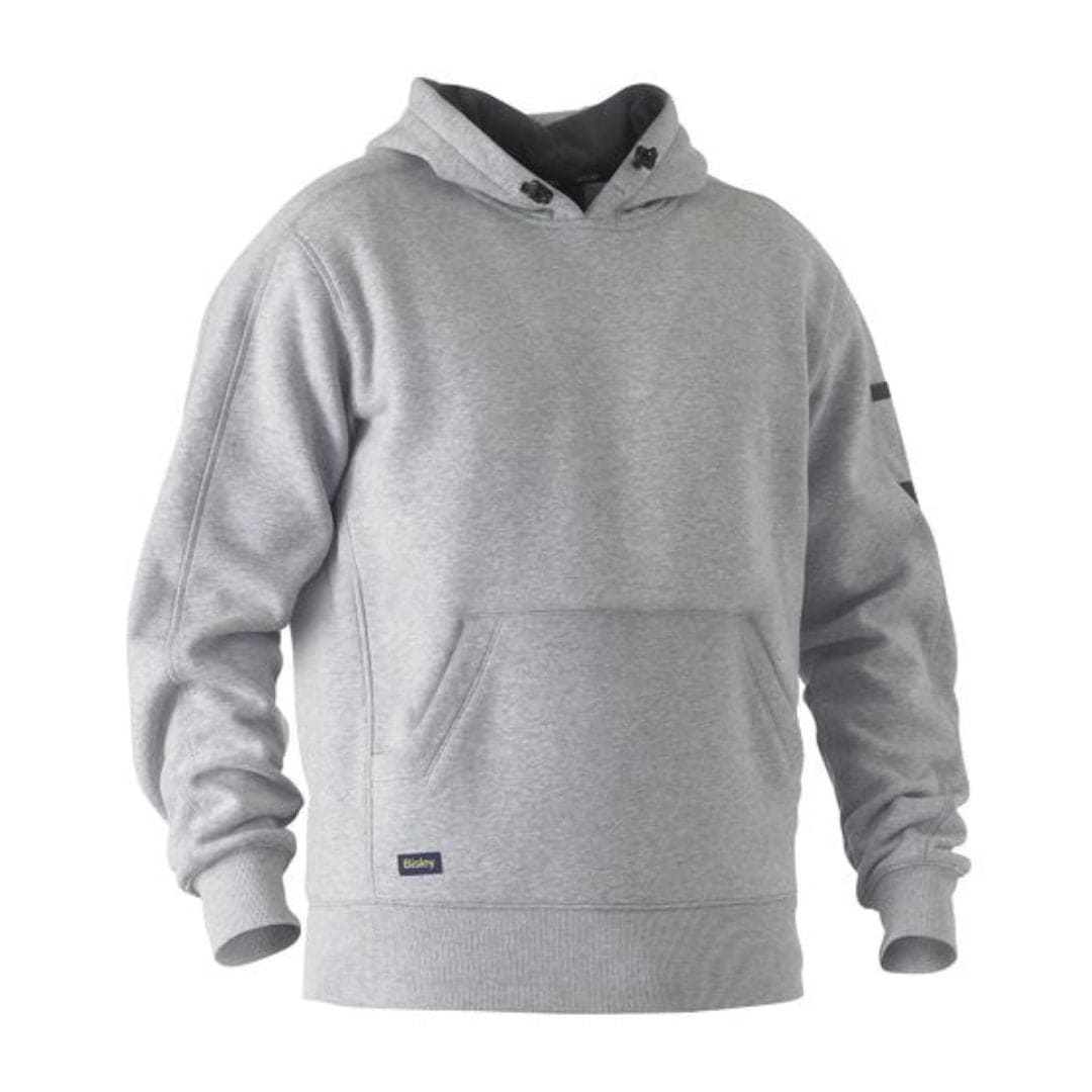 BISLEY WORK FLEECE HOODIE - GREY MARLE - The Work Pit