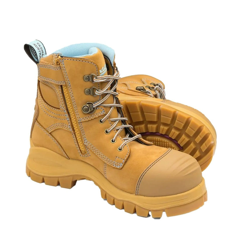 BLUNDSTONE #892 150mm ZIPSIDE WOMENS BOOTS WHEAT - The Work Pit