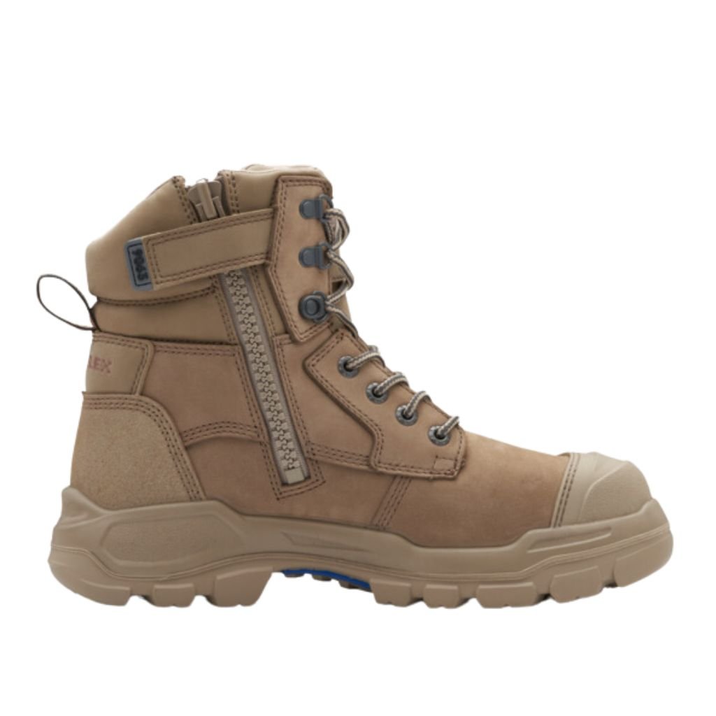 BLUNDSTONE #9063 UNISEX ROTOFLEX SAFETY BOOTS - STONE NUBUCK - The Work Pit