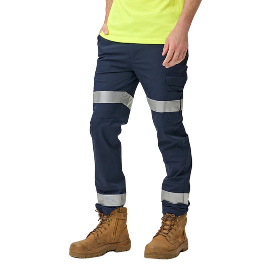 ELWD MENS REFLECTIVE LIGHT PANTS - STRETCHY TAPE - The Work Pit