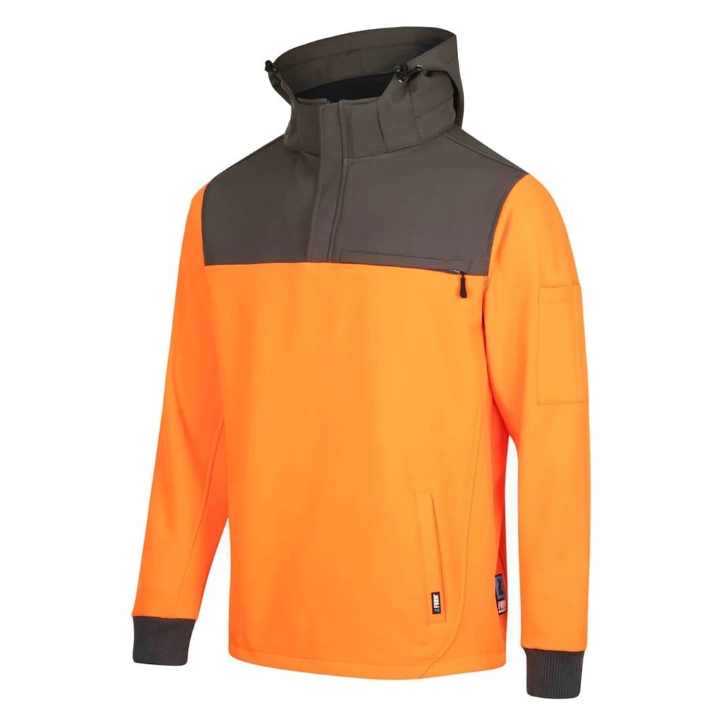 FORM WORKWEAR 2 IN 1 HI VIS HOODIE ORANGE - The Work Pit