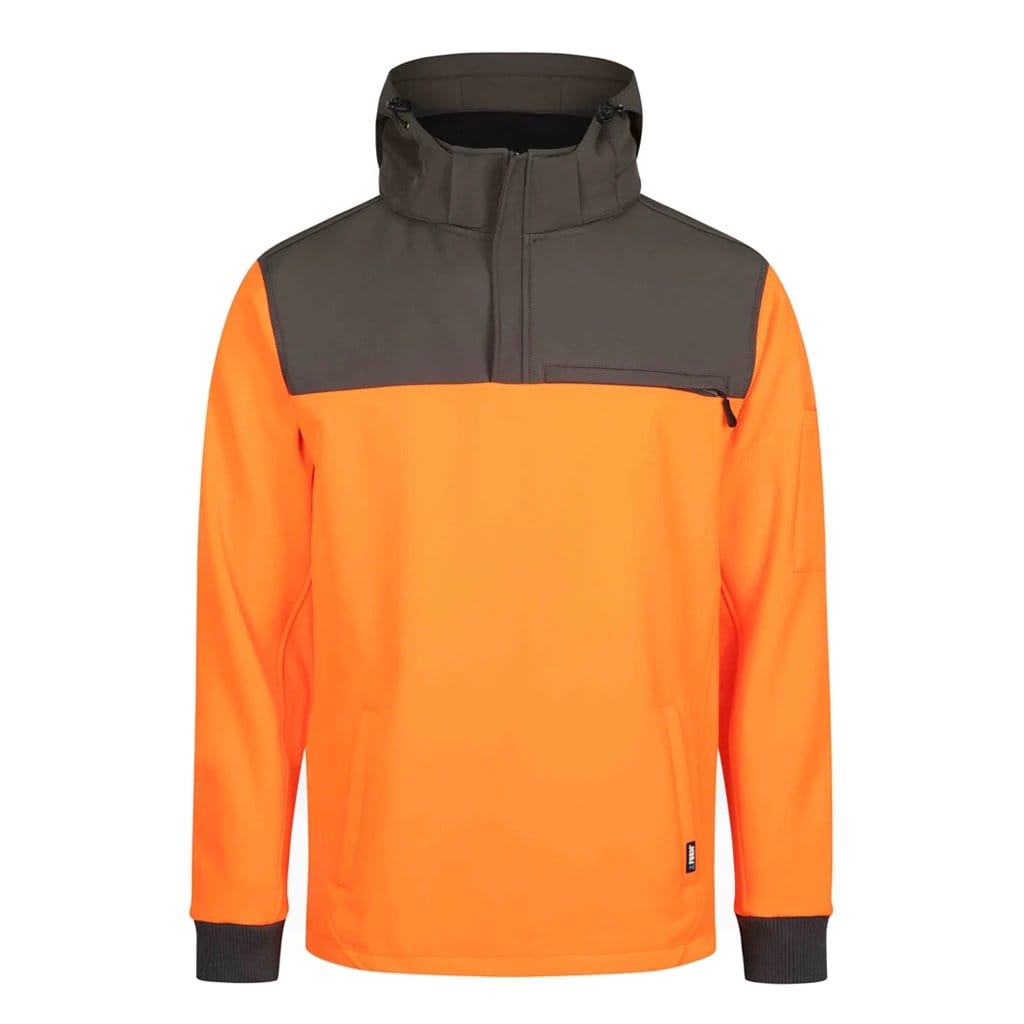 FORM WORKWEAR 2 IN 1 HI VIS HOODIE ORANGE - The Work Pit