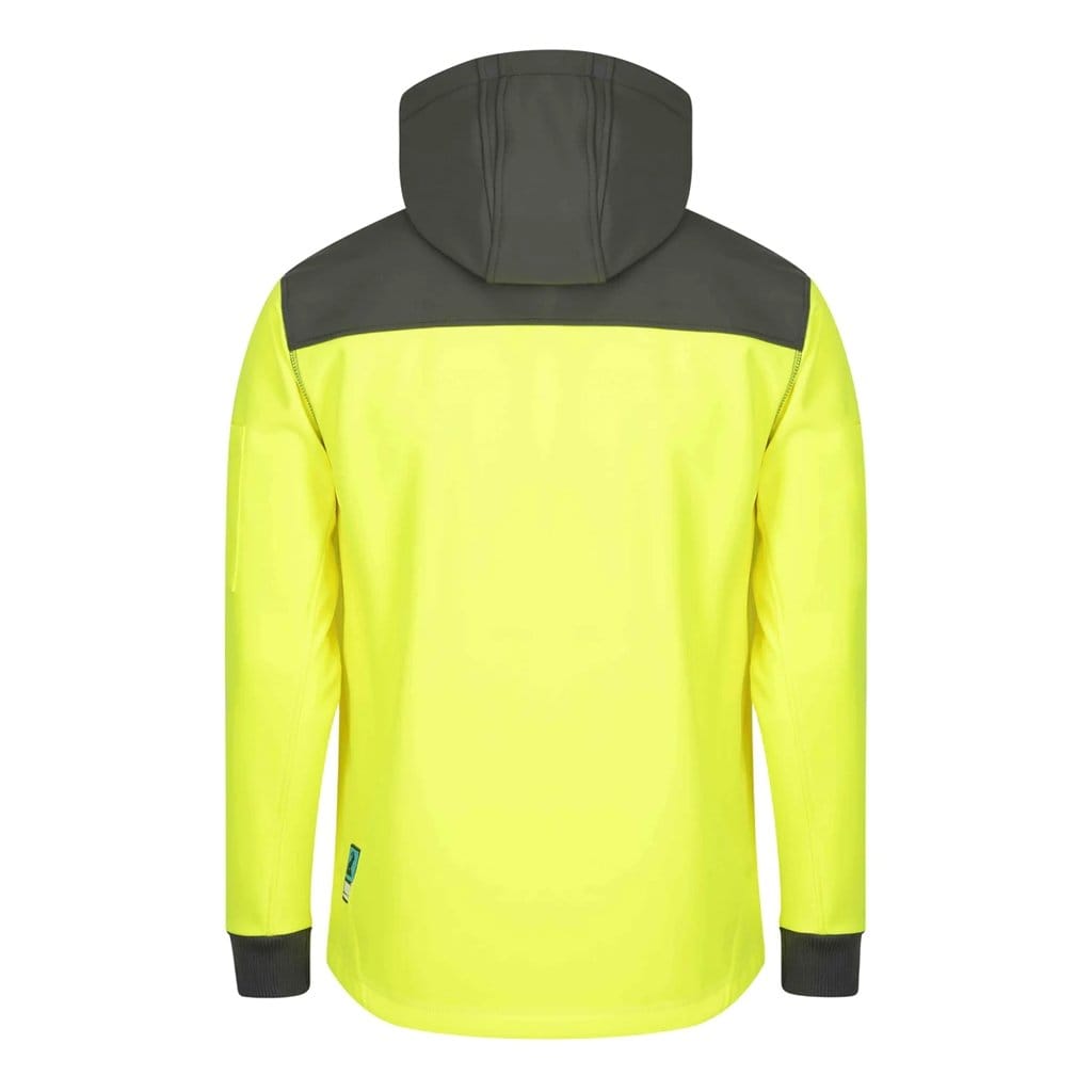 FORM WORKWEAR 2 IN 1 HI VIS HOODIE YELLOW - The Work Pit