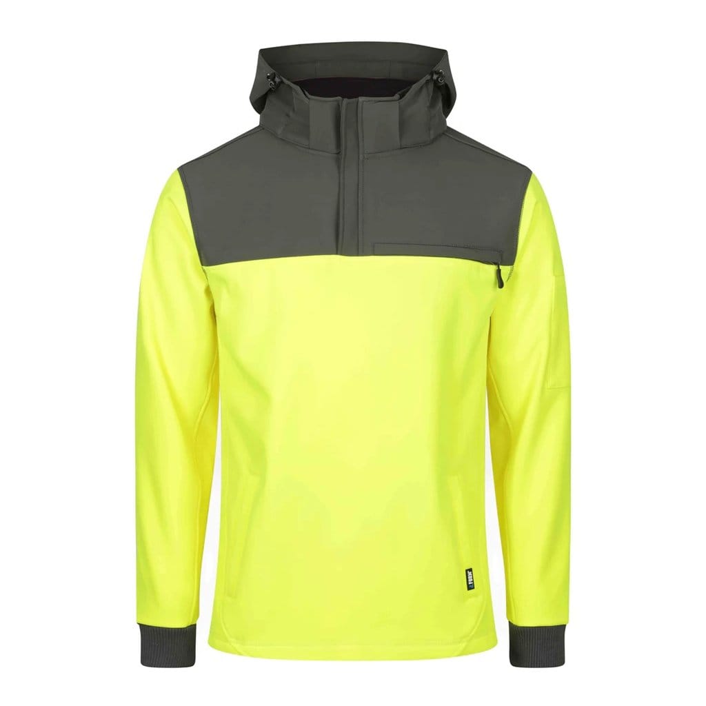 FORM WORKWEAR 2 IN 1 HI VIS HOODIE YELLOW - The Work Pit