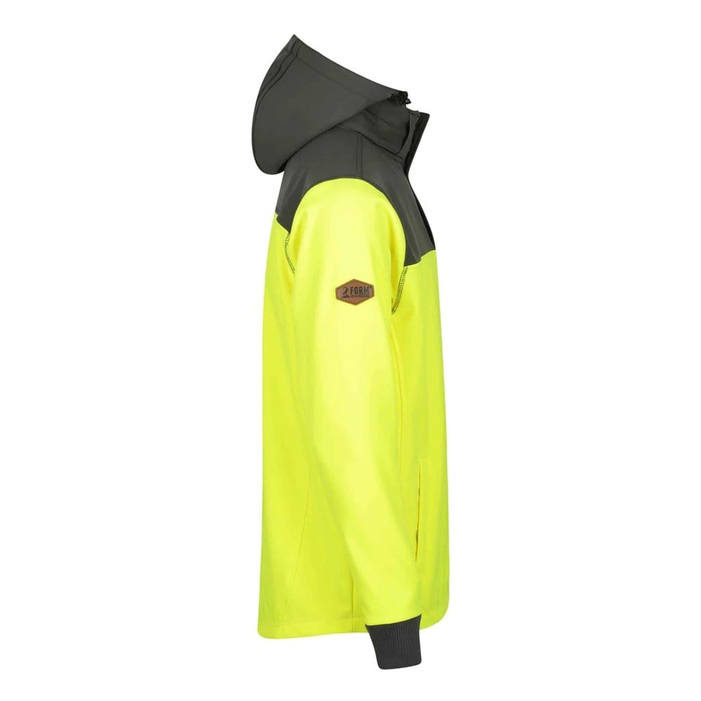 FORM WORKWEAR 2 IN 1 HI VIS HOODIE YELLOW - The Work Pit