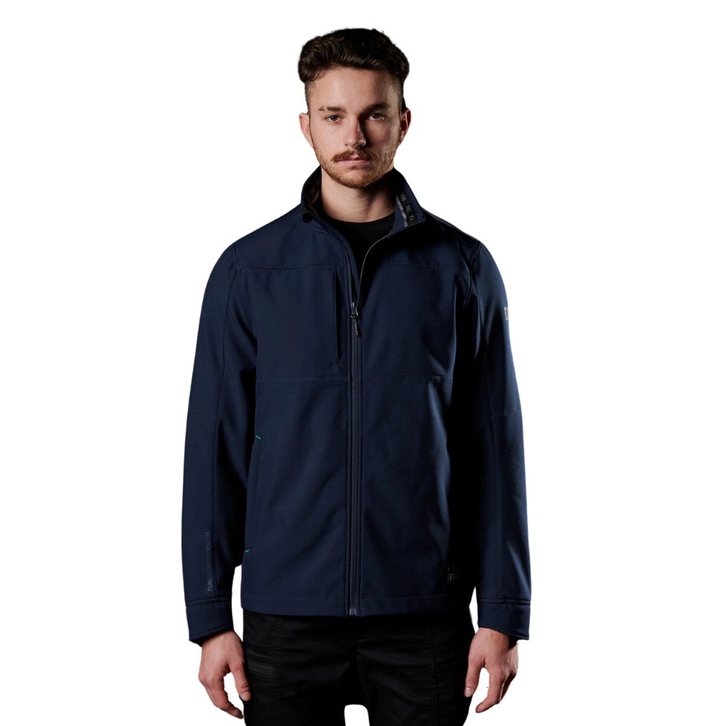 FXD WO - 3 SOFT SHELL JACKET - NAVY - The Work Pit