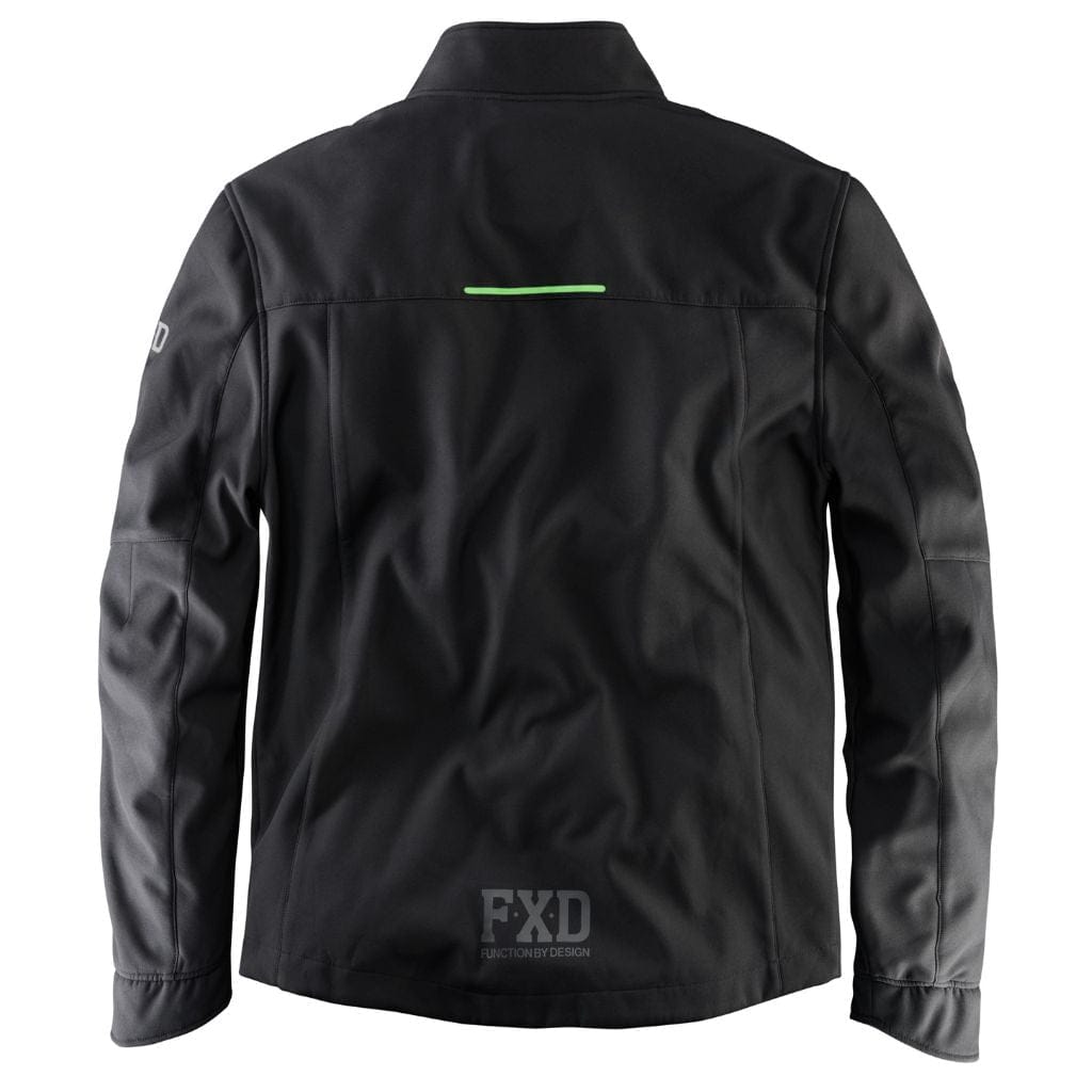 FXD WO - 3 SOFT SHELL WORK JACKET - BLACK - The Work Pit