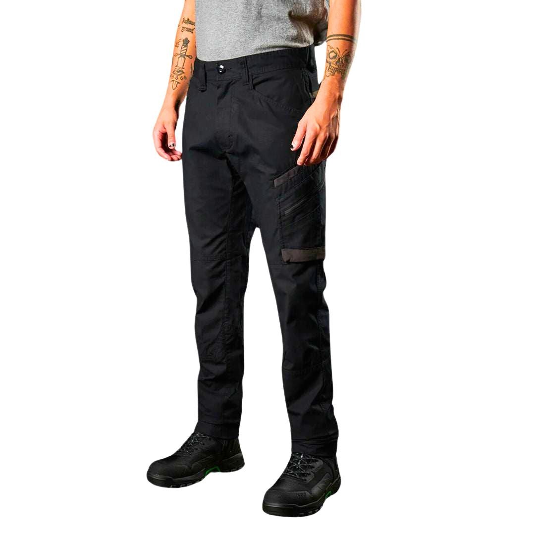 FXD WP - 11 CUFFED STRETCH RIPSTOP WORK PANTS - BLACK - The Work Pit