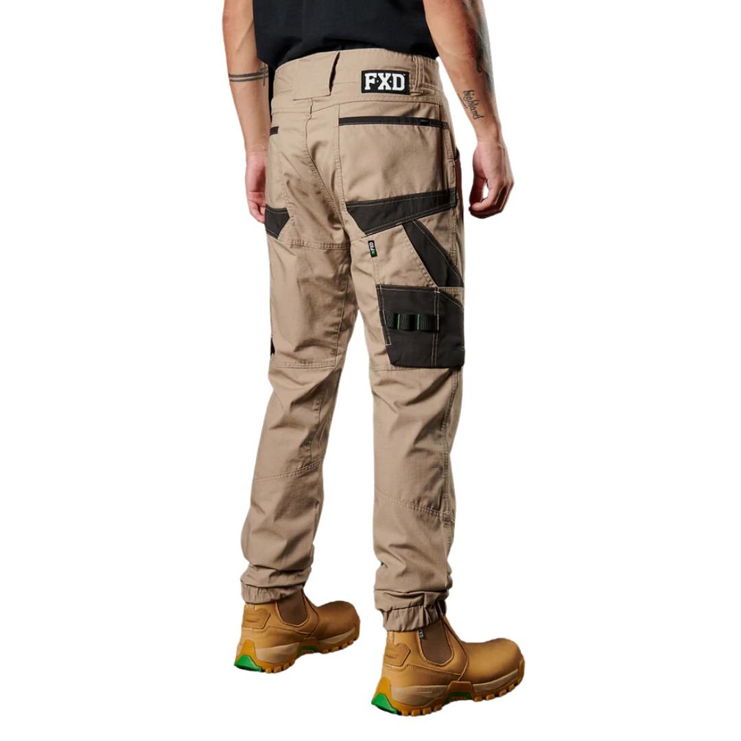 FXD WP - 11 CUFFED STRETCH RIPSTOP WORK PANTS - KHAKI - The Work Pit