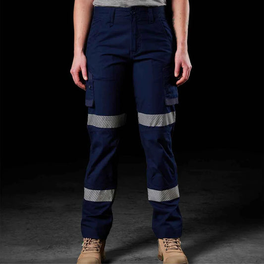 FXD WP - 7WT - REFLECTIVE STRETCH RIPSTOP WORK PANTS - NAVY - The Work Pit