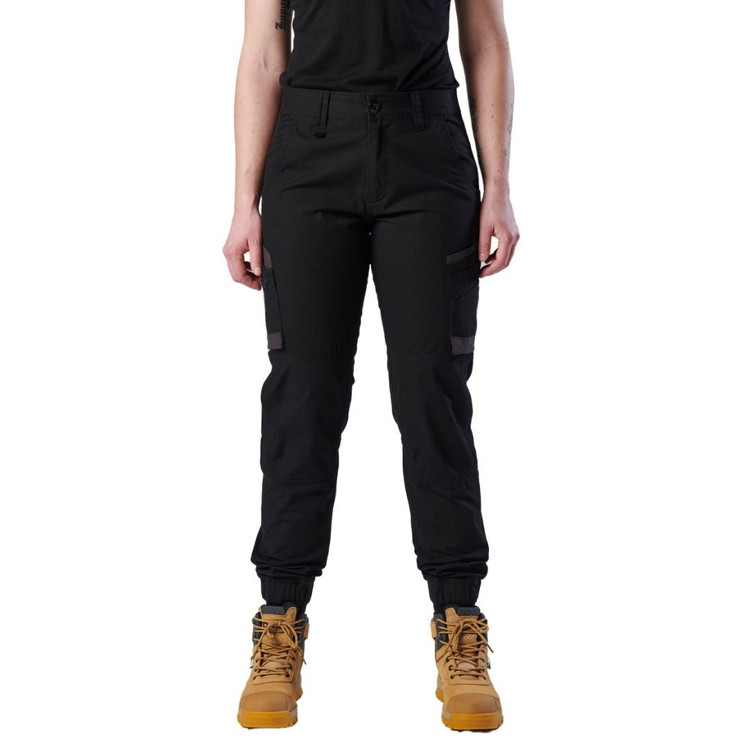 FXD WP - 8W WOMENS CUFFED WORK PANTS - BLACK - The Work Pit