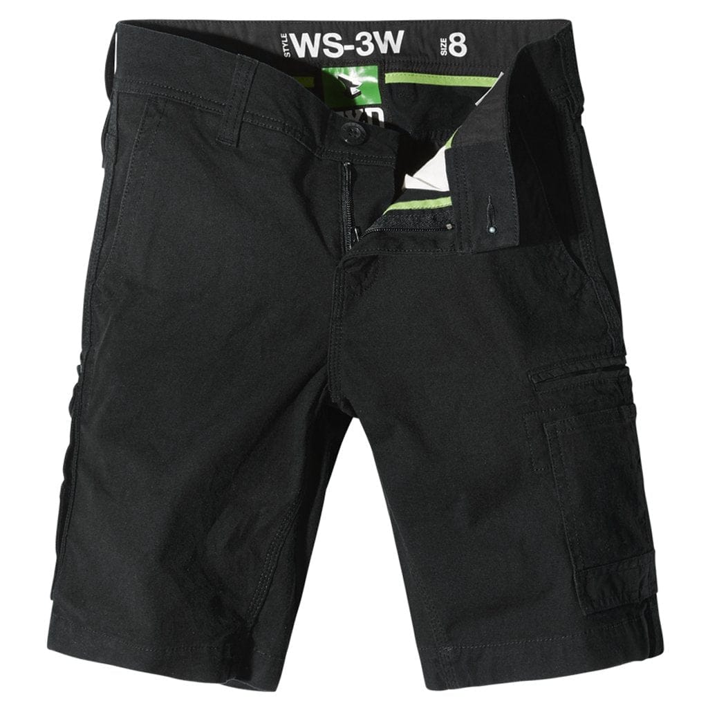 FXD WS - 3W WORK SHORTS BLACK - The Work Pit