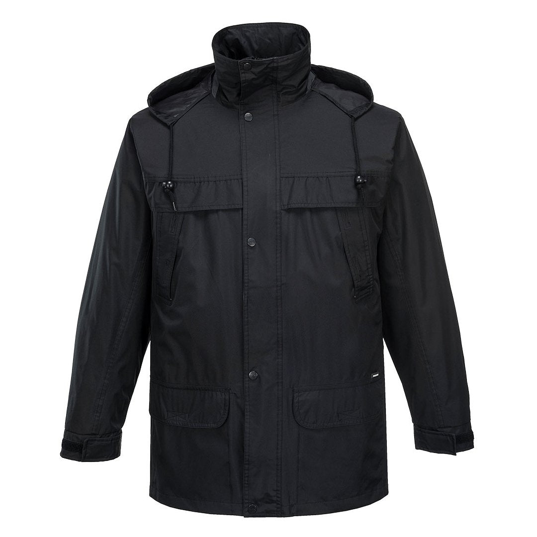 HUSKI CLASSIC RAIN JACKET BLACK - The Work Pit