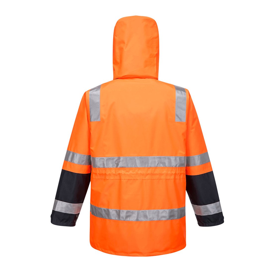 HUSKI VENTURE 4in1 DAY/NIGHT JACKET ORANGE/NAVY - The Work Pit