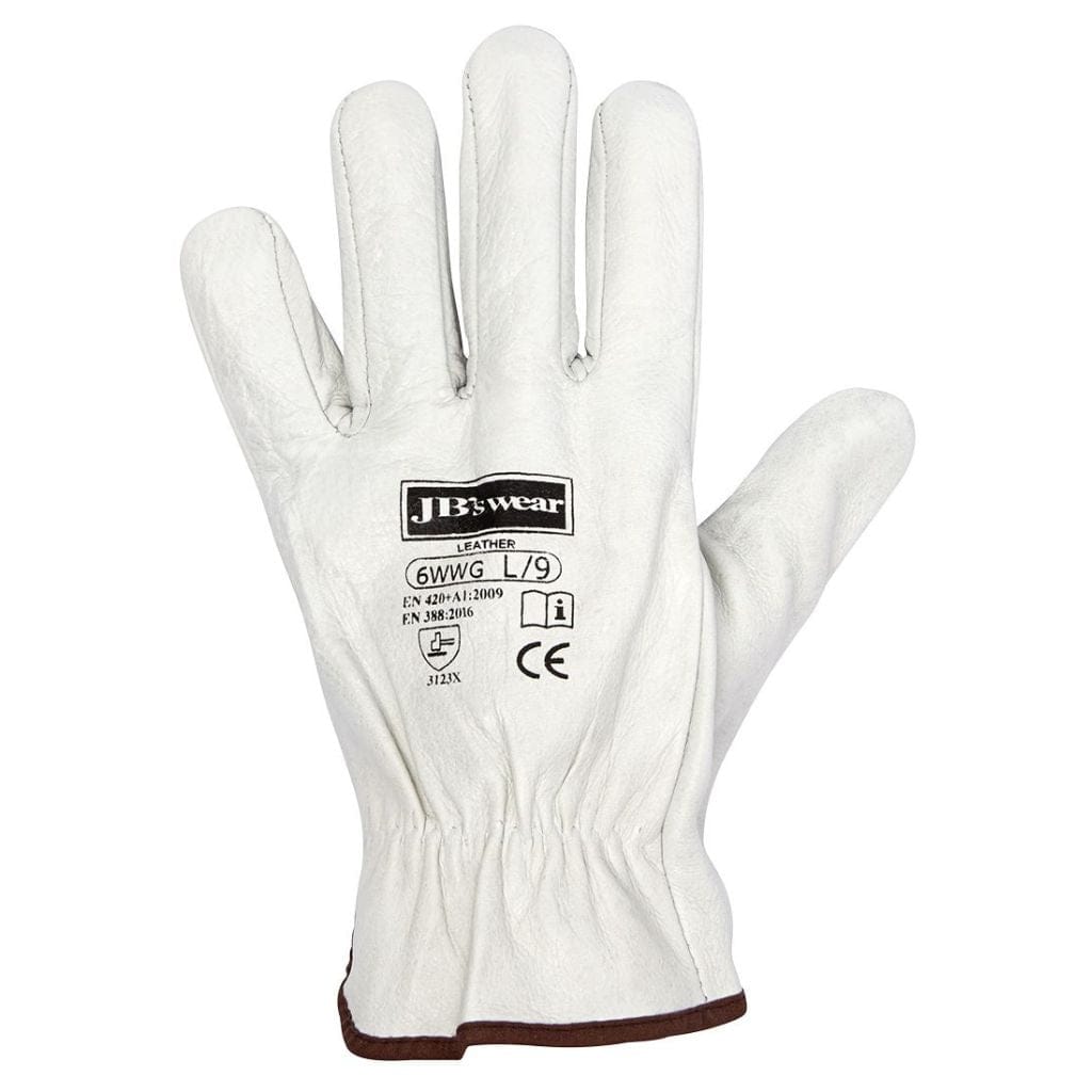 JB STEELER RIGGER GLOVE 12PK NATURAL - The Work Pit