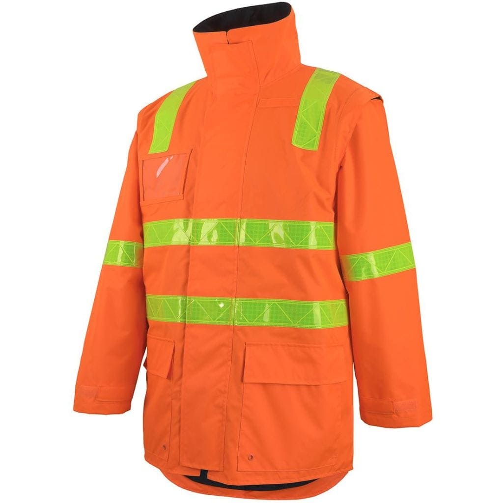 JB V/ROAD ZIP/OFF SLEEVE JACKET ORANGE - The Work Pit