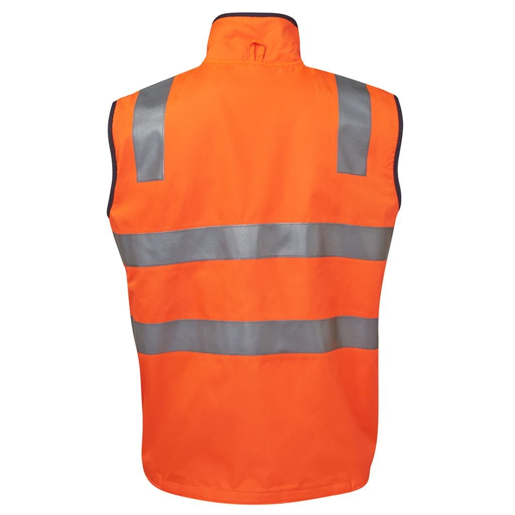 JB'S HI VIS 4602.1 (D+N) REVERSIBLE VEST - ORANGE/NAVY - The Work Pit