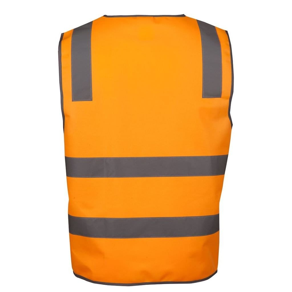 JB'S VIC RAIL (D+N) ZIP SAFETY VEST - RAIL ORANGE - The Work Pit