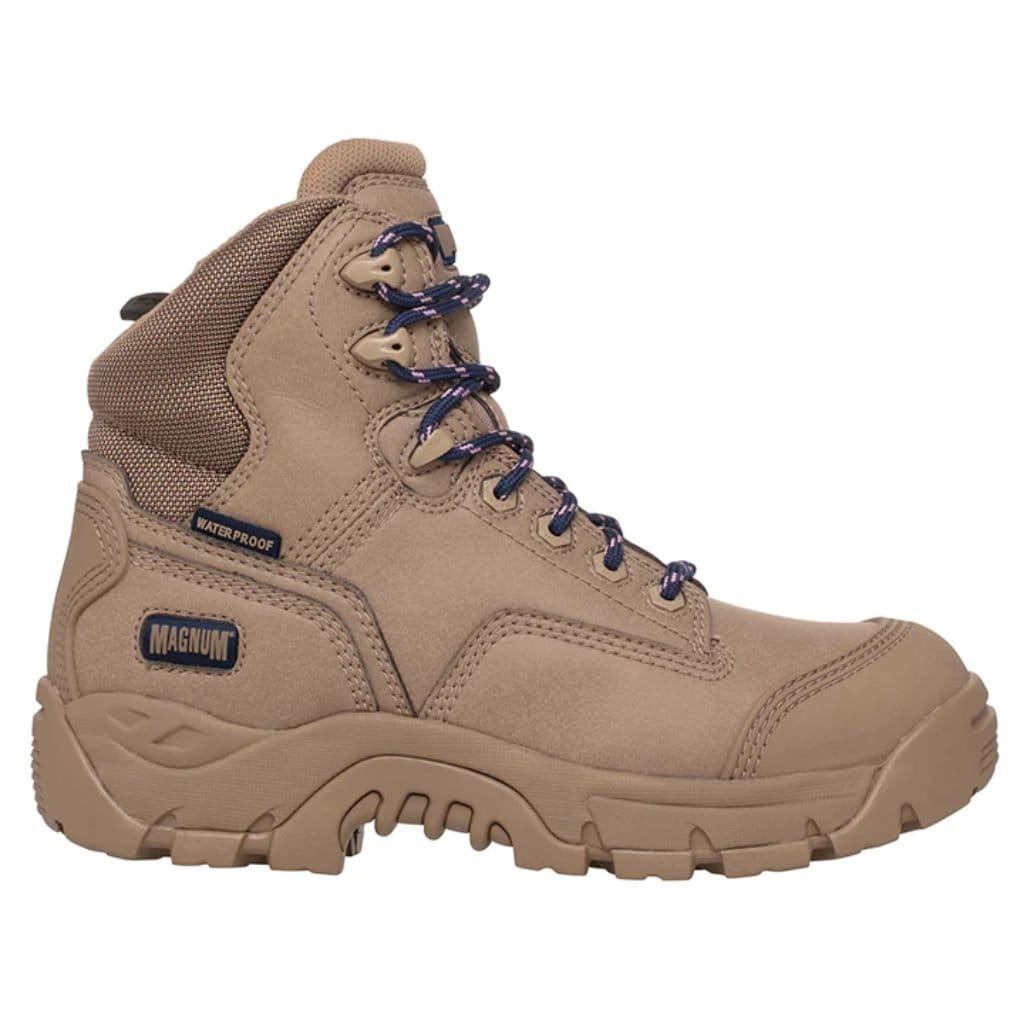 MAGNUM PRECISION MAX SIDE ZIP CT WATERPROOF WOMENS BOOT STONE - The Work Pit