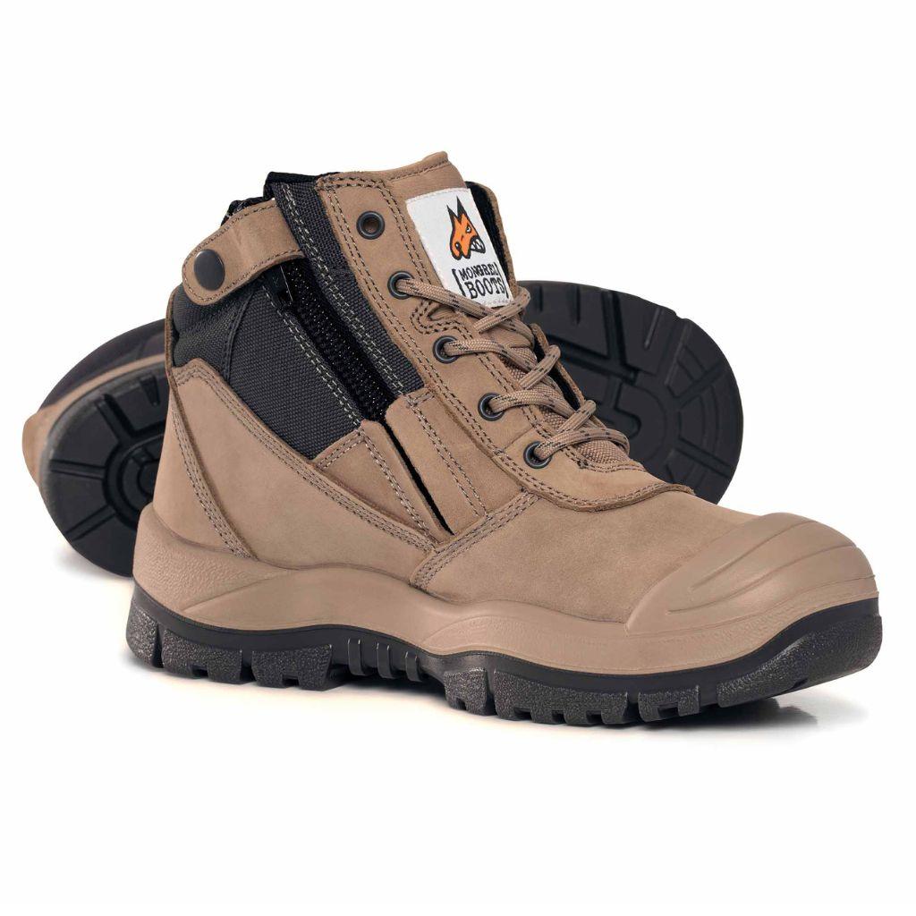 MONGREL SC ZIPSIDER BOOT STONE - The Work Pit