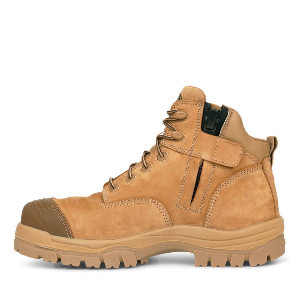 OLIVER 45 - 650Z 130MM ZIP SIDED BOOT - STONE - The Work Pit