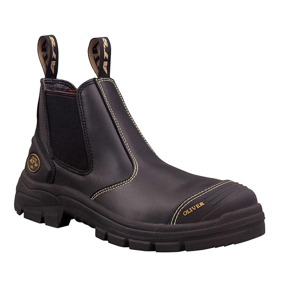 OLIVER 55 SERIES ELASTIC SIDE BOOT BLACK - The Work Pit