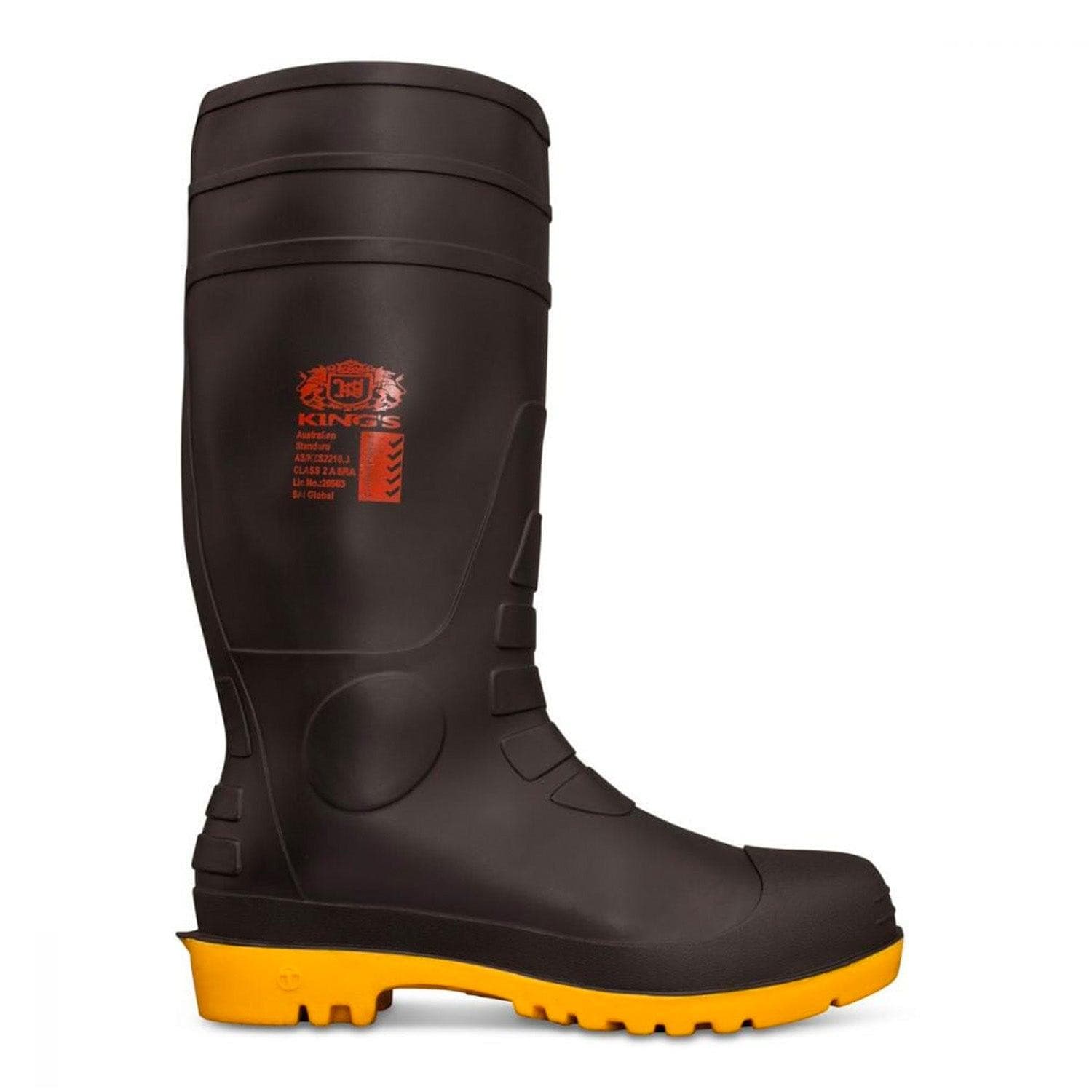 OLIVER KING'S SAFETY GUMBOOT - BLACK - The Work Pit