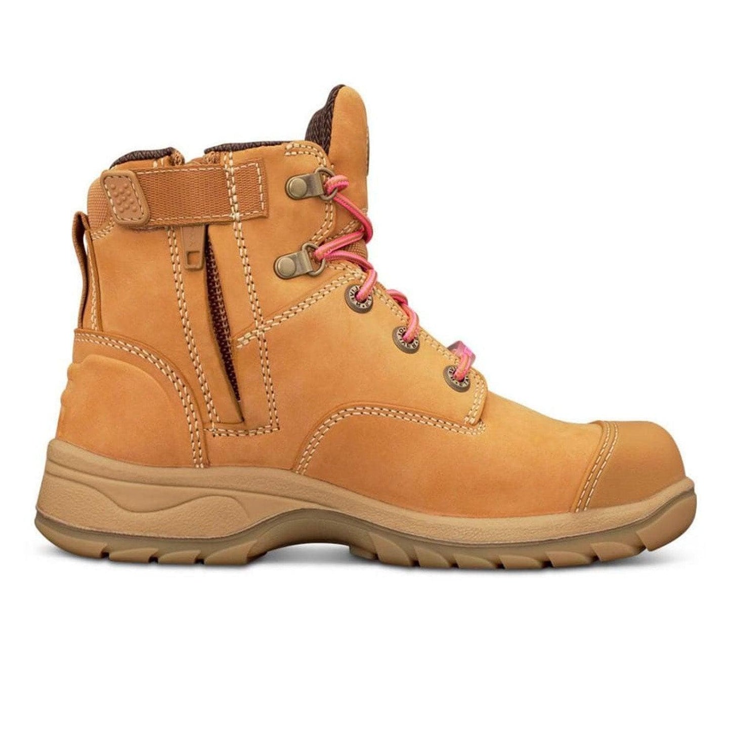 OLIVER WOMENS ZIP SIDED BOOT - WHEAT - The Work Pit