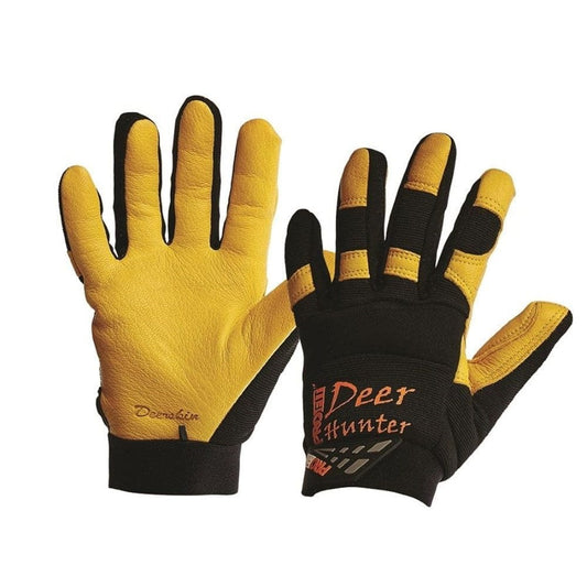 PROFIT DEER SKIN GLOVE BLACK/YELLOW - The Work Pit