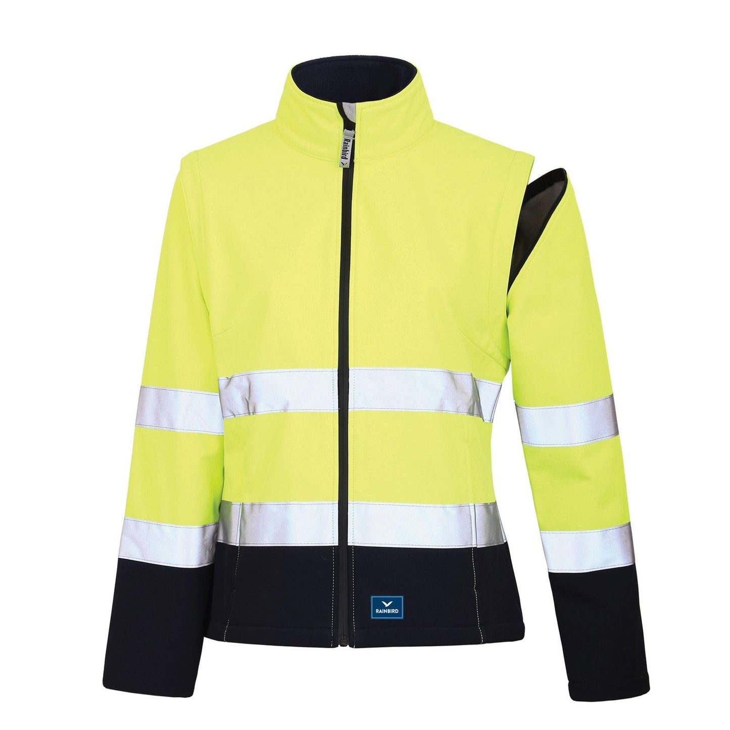 RAINBIRD WOMENS CARROLL SHELL JACKET YELLOW/NAVY - The Work Pit