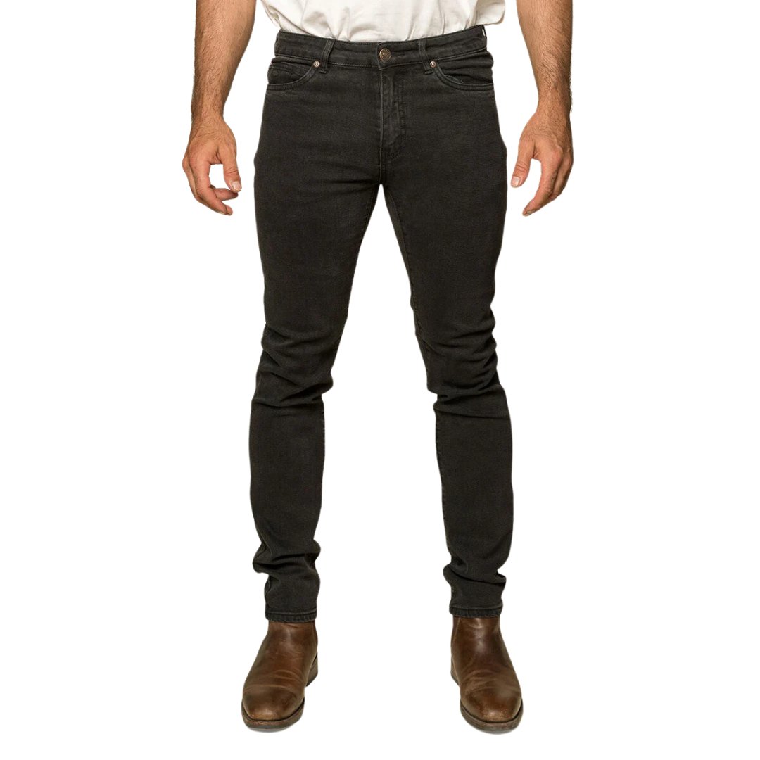 RINGERS WESTERN AUSTIN MENS SLIM FIT JEAN - BLACK - The Work Pit