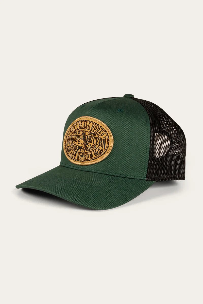 RINGERS WESTERN DALTON RODEO TRUCKER CAP GREEN - The Work Pit