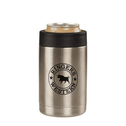 RINGERS WESTERN ESCAPE CAN COOLER STAINLESS STEEL - The Work Pit