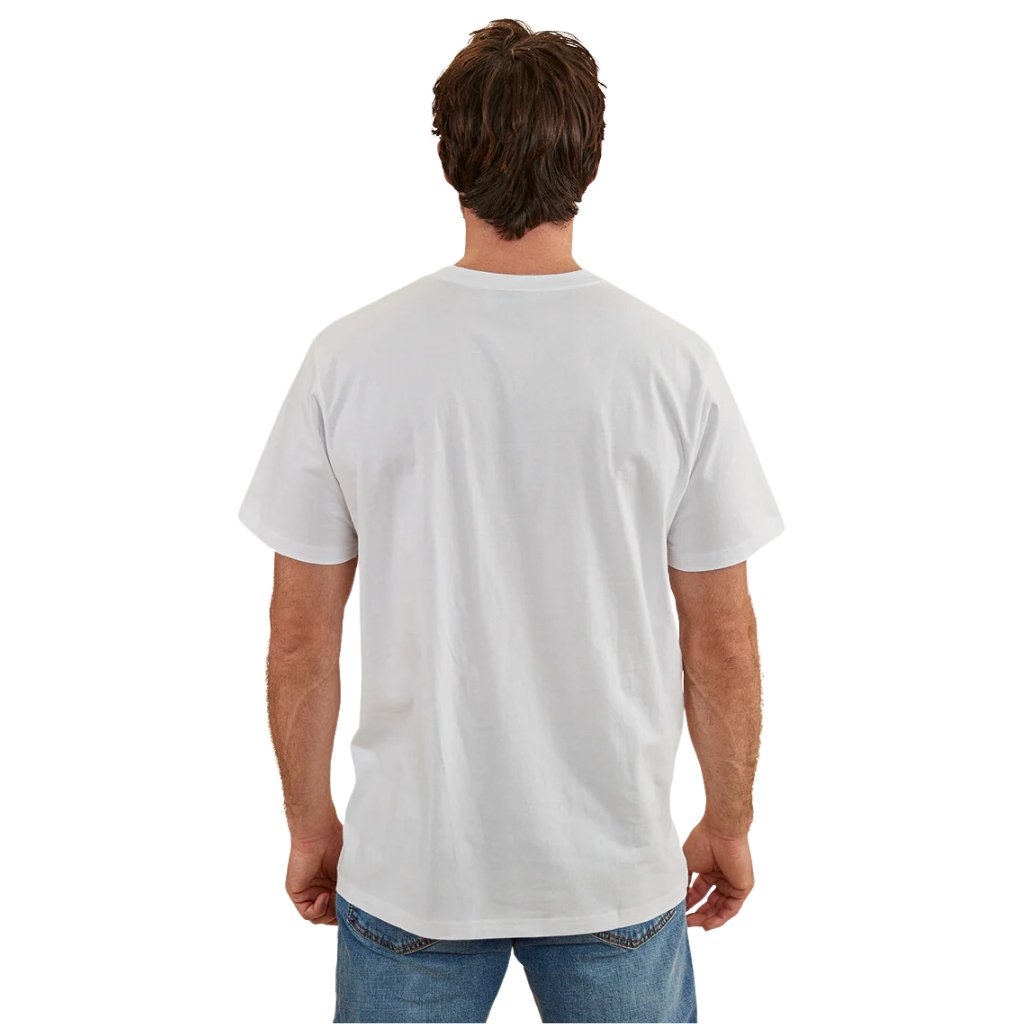 RINGERS WESTERN HASTINGS MENS LOOSE FIT T - SHIRT - WHITE - The Work Pit