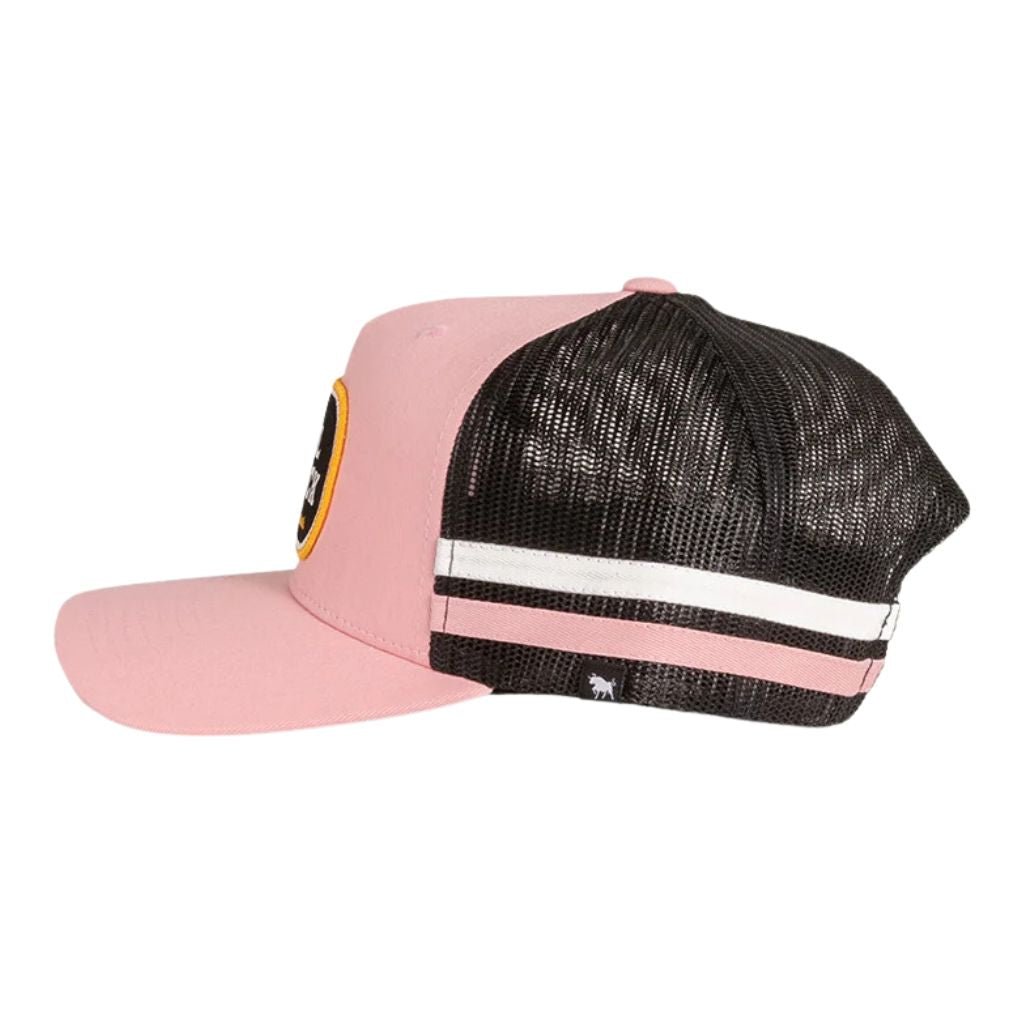 RINGERS WESTERN LIL BUCK KIDS TRUCKER CAP PASTEL PINK - The Work Pit