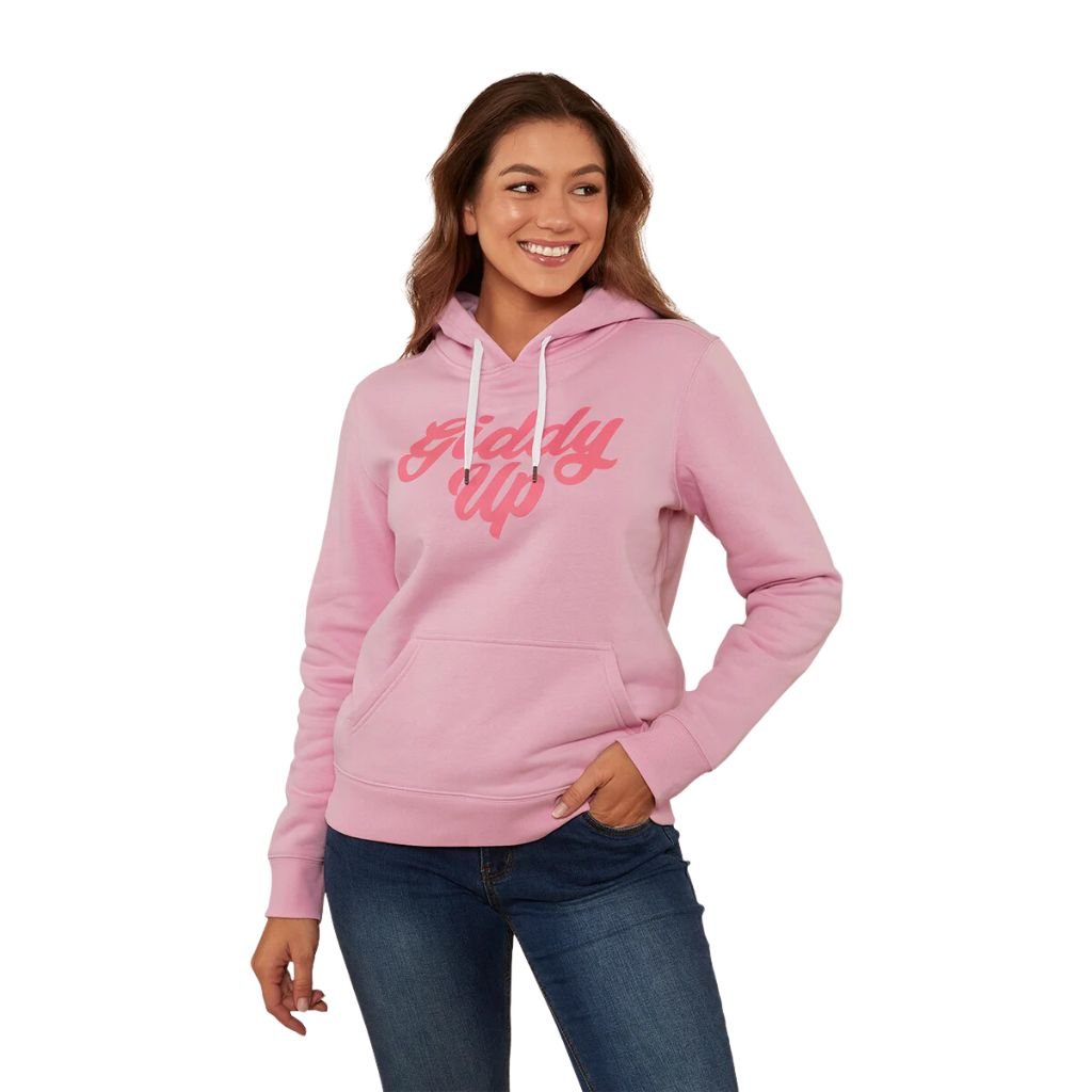 RINGERS WESTERN MELROSE WOMENS HOODIE PASTEL PINK - The Work Pit